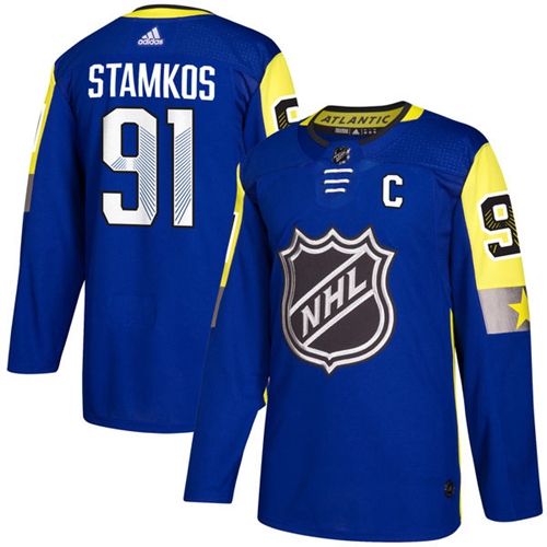Adidas Men Tampa Bay Lightning #91 Steven Stamkos Royal 2018 All-Star Atlantic Division Authentic Stitched NHL Jersey